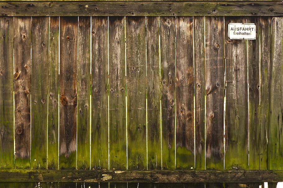 green and brown wooden board, wooden gate, boards, rustic, old HD wallpaper
