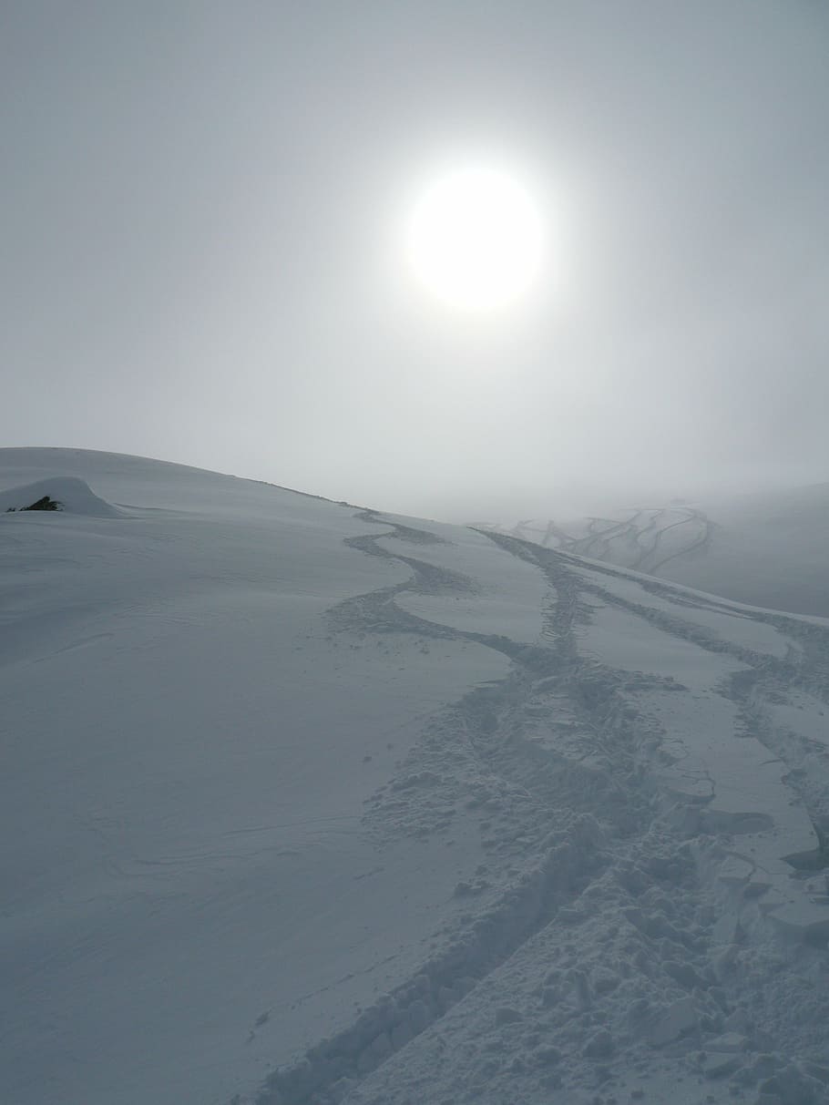 snow, winter, steps, traces, sun, white, landscape, beauty in nature HD wallpaper