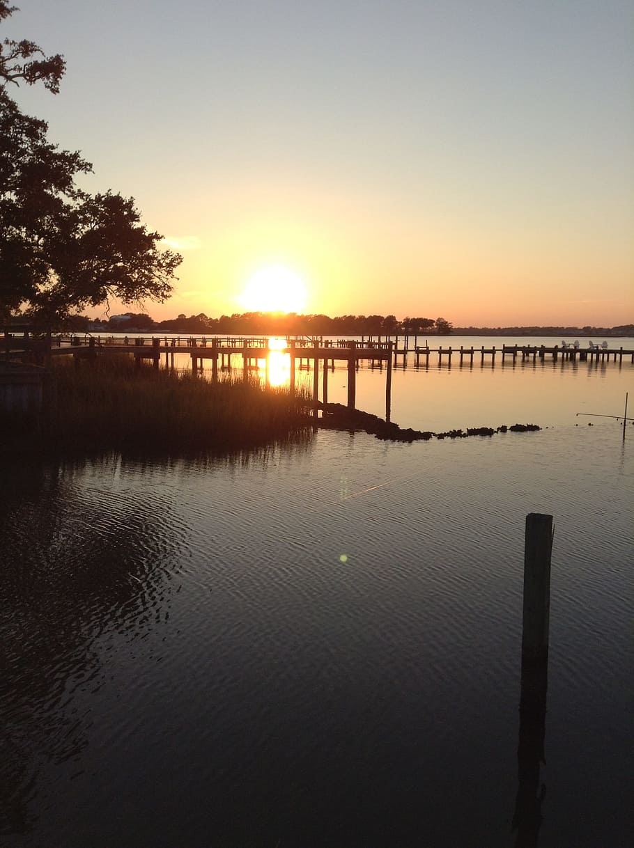 sunset, coast, sky, nature, scenic, water, reflection, scenics - nature HD wallpaper