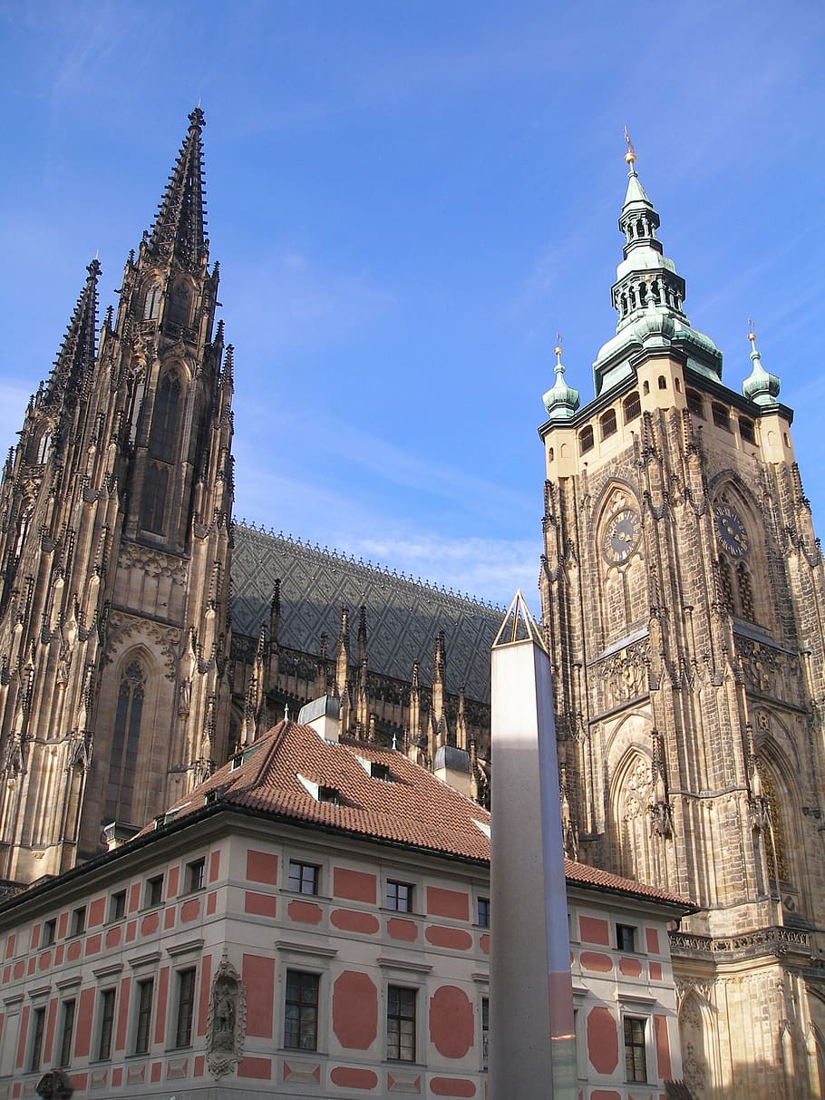 temple st, vitus cathedral, prague castle, the monolith, history, HD wallpaper