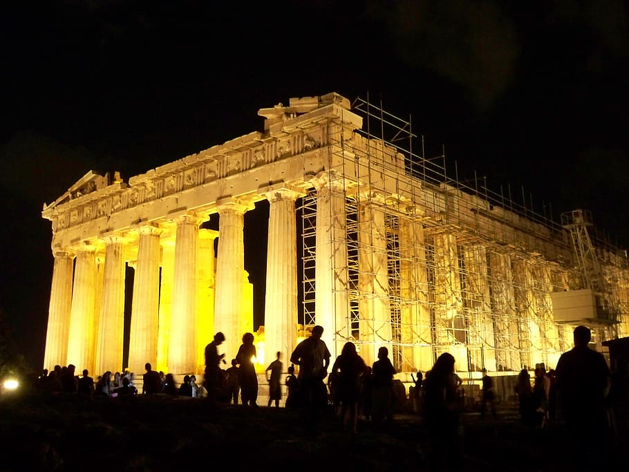 Acropolis, Greece, Athens, Temple, ancient, history, classical HD wallpaper