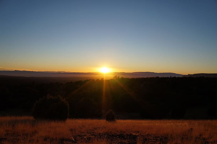 sunset, dawn, landscape, sky, evening, dusk, mountain, flagstaff az HD wallpaper