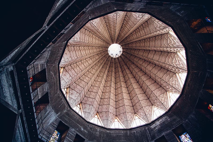 architecture, building, ceiling, perspective, famous Place HD wallpaper