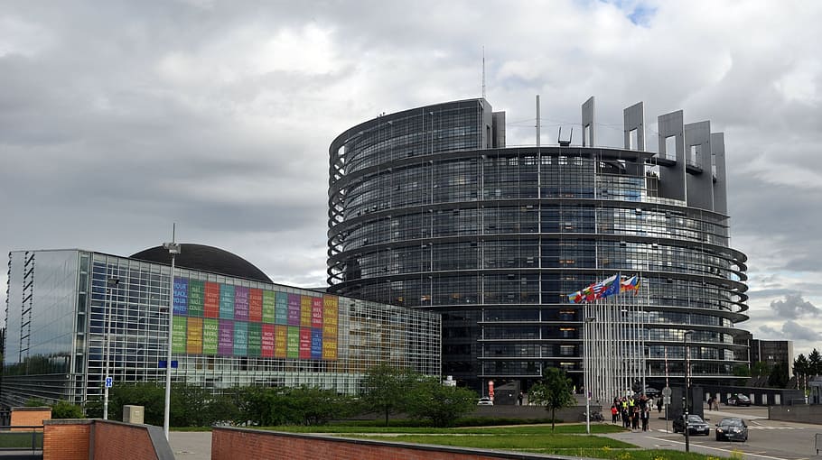 Brussels, European Parliament, Belgium, architecture, building Exterior, HD wallpaper