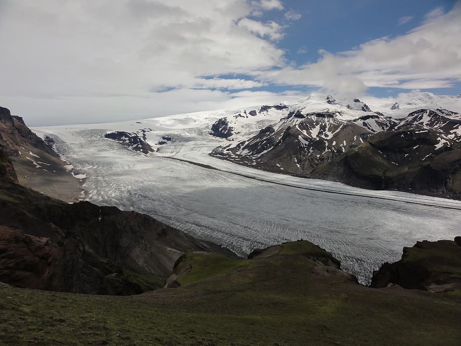 glacier, iceland, landscape, mountain, nature, scenics, outdoors HD wallpaper