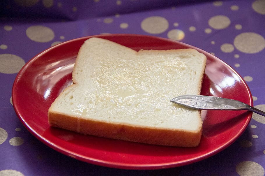 toast, bread, red, purple, gold, honey, honey sauce, bread sauce HD wallpaper