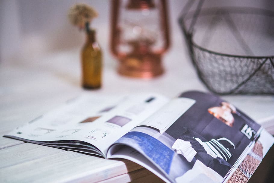 open white magazine, newspaper, opened, detail, reading, catalog HD wallpaper