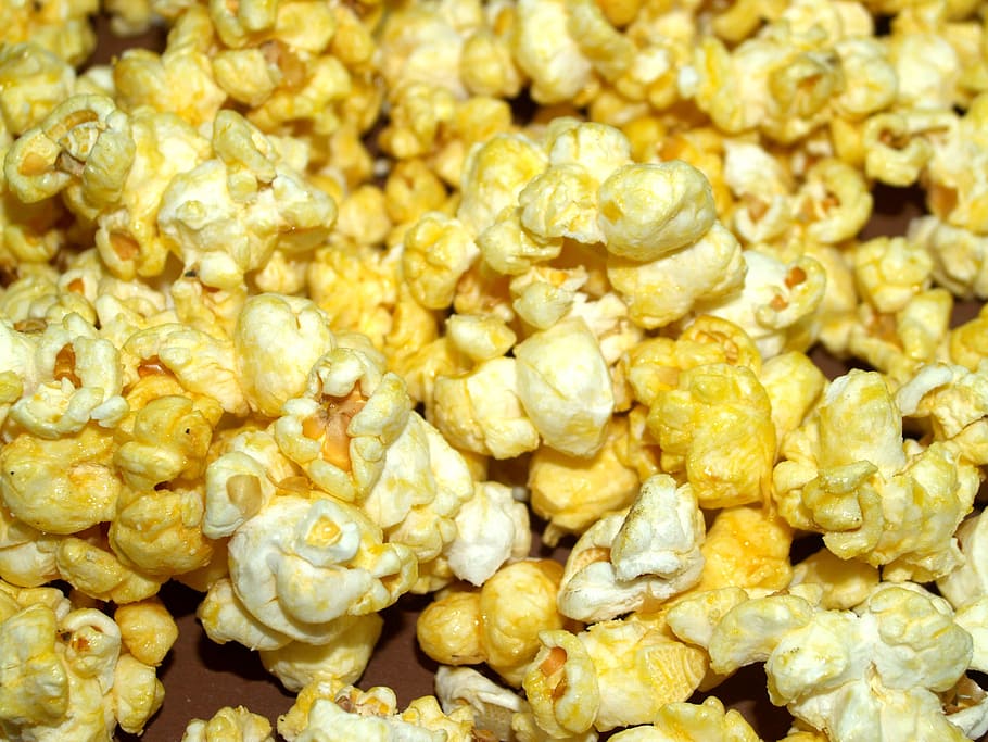 popcorn, box, bucket, cinema, bag, background, fastfood, cardboard HD wallpaper