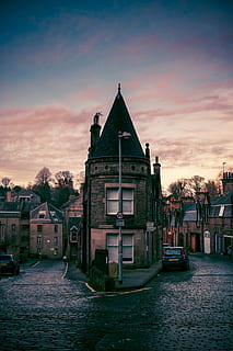Edinburgh, Scotland, parked black car, architecture, architectural HD wallpaper