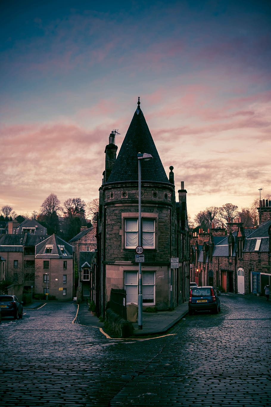 Edinburgh, Scotland, parked black car, architecture, architectural HD wallpaper