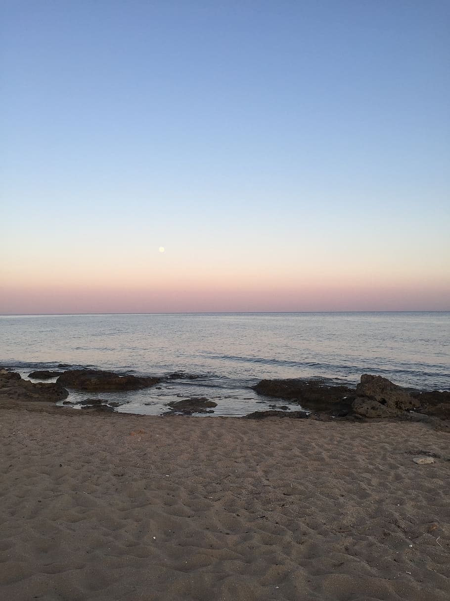 salento, sea, puglia, beach, nature, sunset, coastline, sand, HD wallpaper