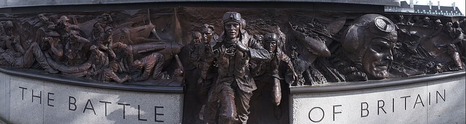 the battle of britain, monument, london, war, panoramic, soldier, HD wallpaper