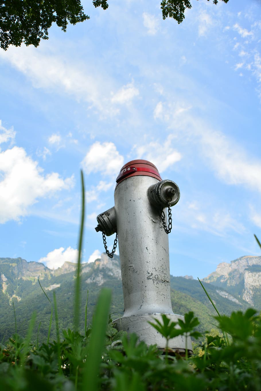 fire fighting, water tap, sky, cloud - sky, plant, day, nature HD wallpaper