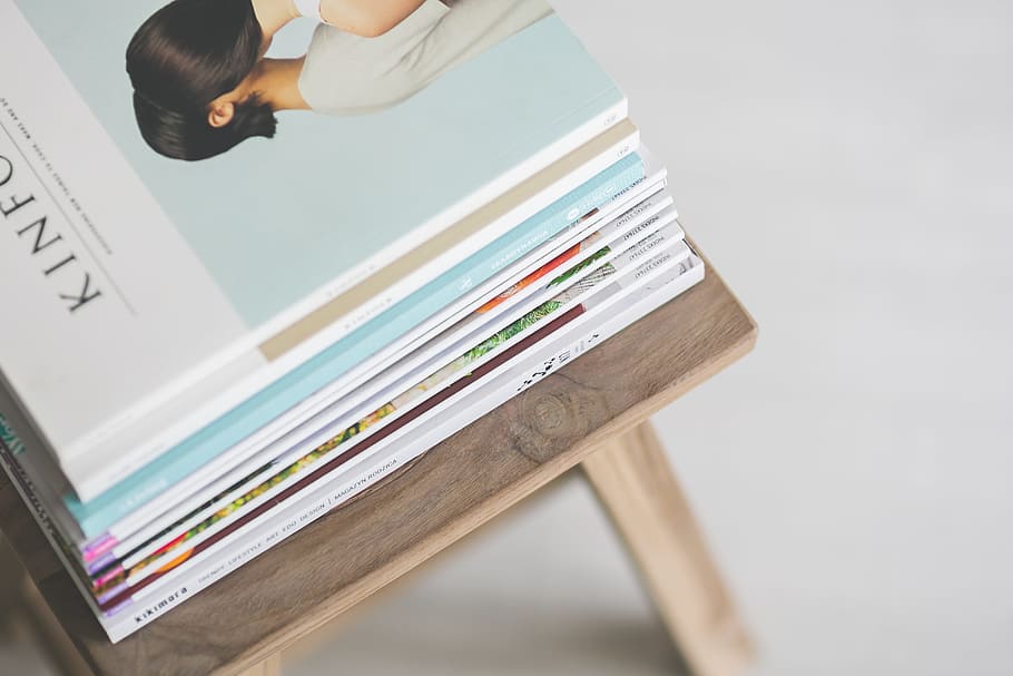 Stack of magazines, reading, people, indoors, publication, education HD wallpaper