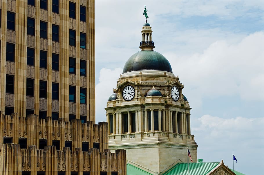 photo of tower with clock during day time, architecture, building Exterior HD wallpaper