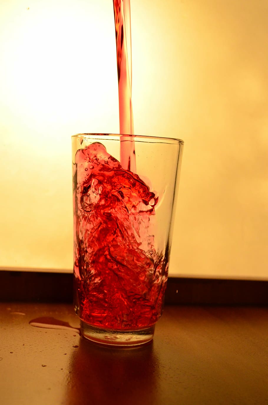 glass, liquid, red, pouring, alcohol, drink, beverage, fill HD wallpaper
