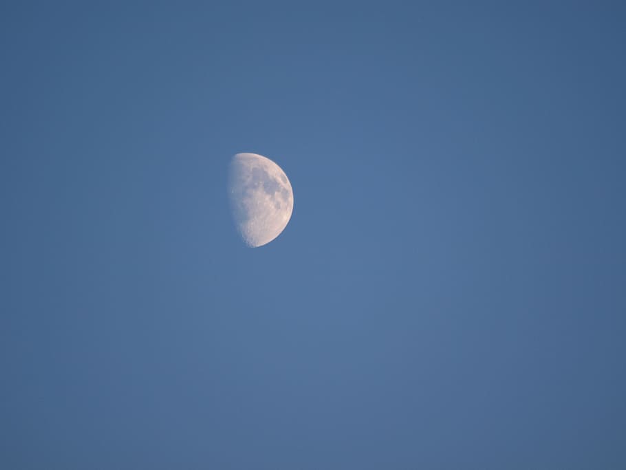 crescent, moon, sky, light, space, astronomy, clear sky, night HD wallpaper