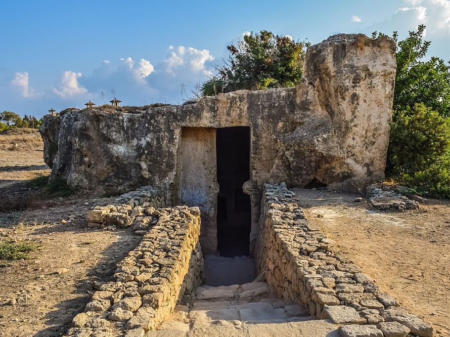 cyprus, paphos, tombs of the kings, archaeology, archaeological, HD wallpaper