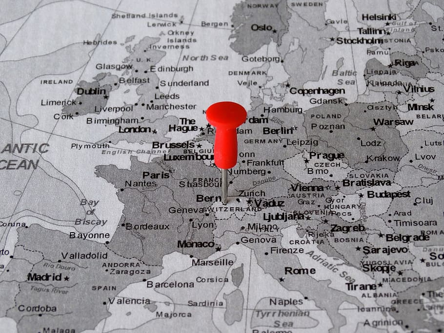 Atlas, Map, Bern, Pin, Meeting Point, destination, capital HD wallpaper