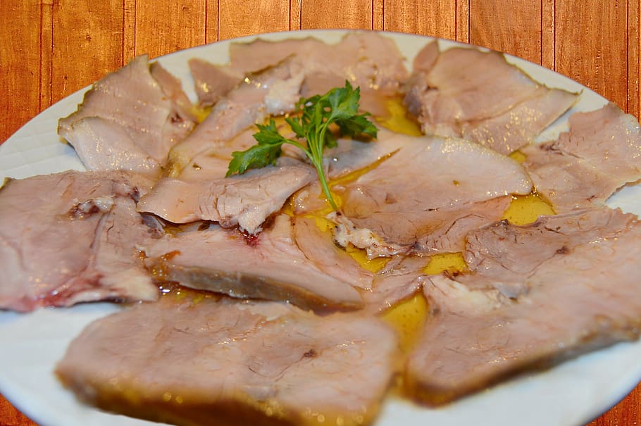 ham, roast, top, food, food and drink, freshness, ready-to-eat HD wallpaper