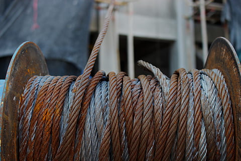 Winch, Cable, Rope, Steel, Metal, industry, industrial, line HD wallpaper