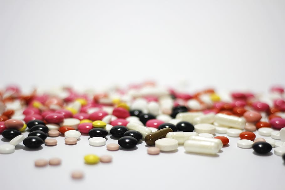 assorted medicine pills, medications, cure, tablets, pharmacy HD wallpaper