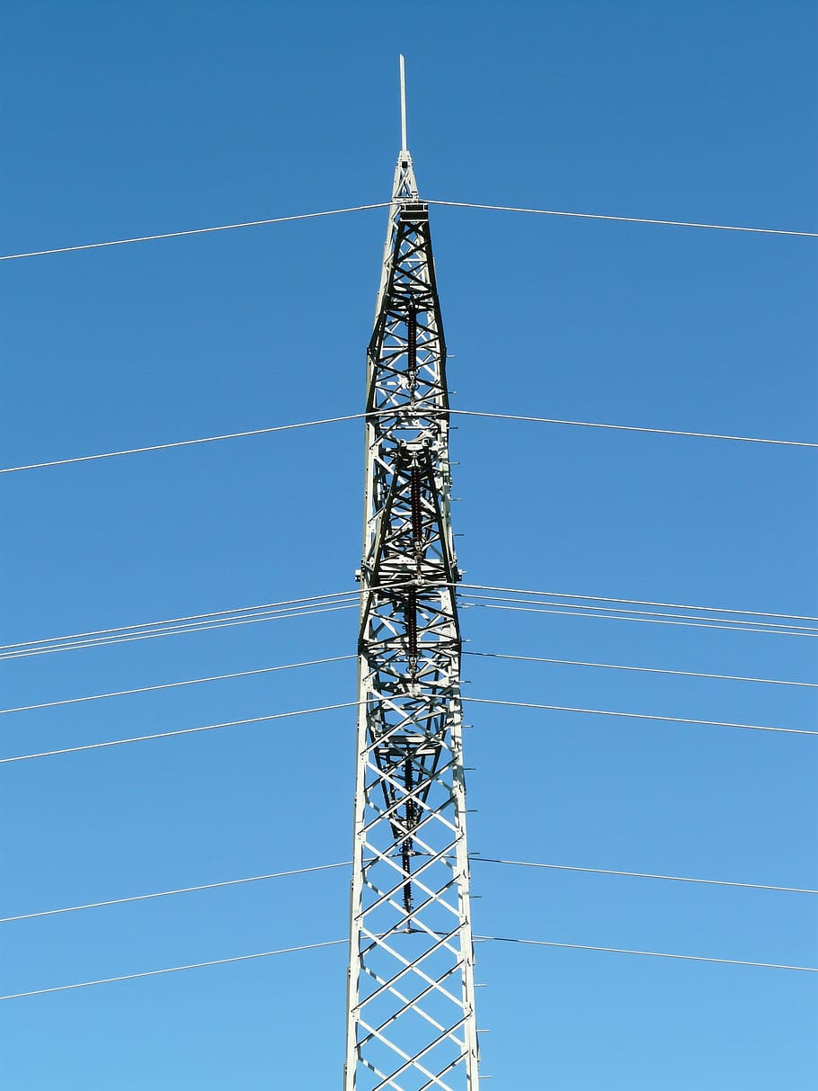 Pylon, Current, Electricity, strommast, iron, tower, building HD wallpaper