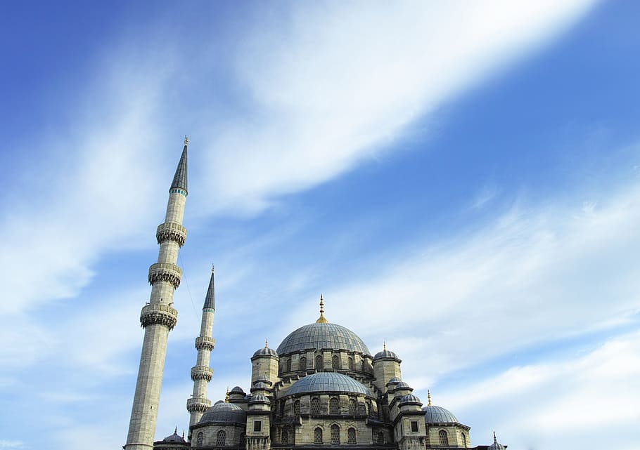 landmark, clouds, building, architecture, dome, mosque, outdoors HD wallpaper