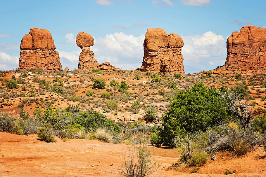moab, utah, red rocks, desert, southwest, formation, landmark HD wallpaper