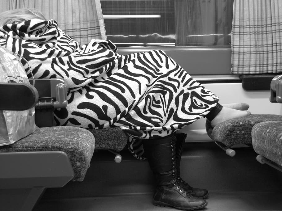 sleep, man, rest, peaceful, train, indoors, striped, domestic room HD wallpaper