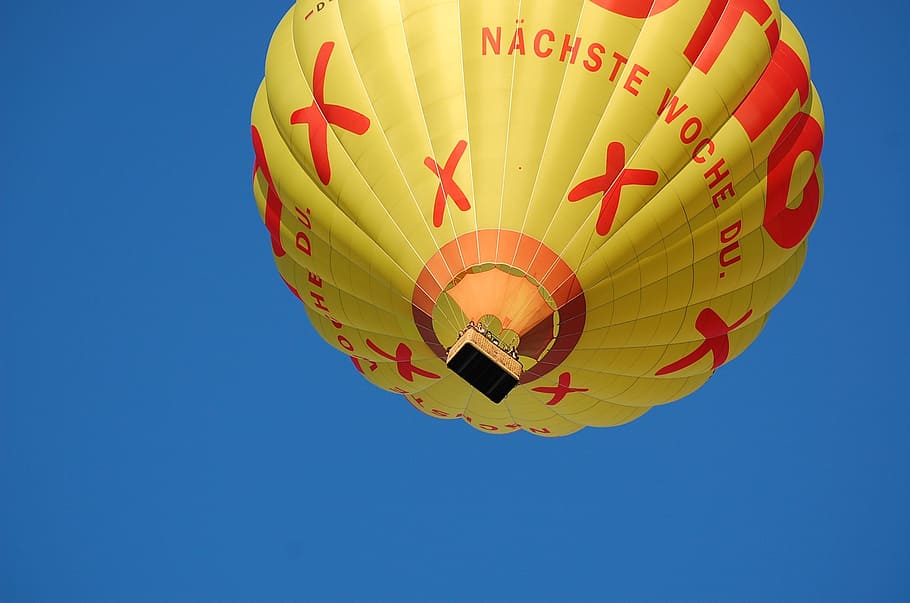 hot air balloon, float, fly, high, sky, the hot air balloon ride HD wallpaper