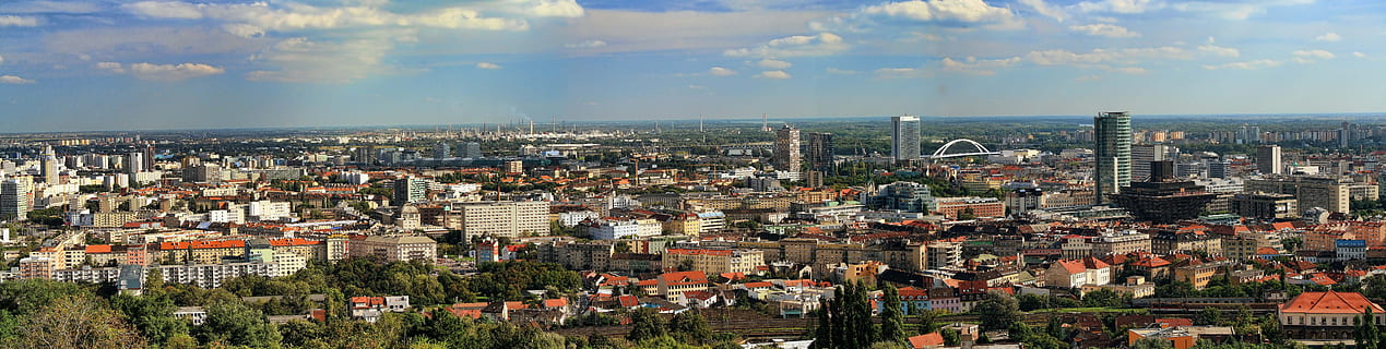 HD wallpaper: bratislava, the danube, castle, view, river, old ...