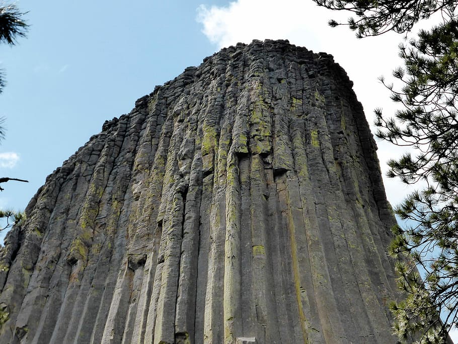 Mountain, Grooves, Devil'S Tower, Usa, landscape, national park HD wallpaper