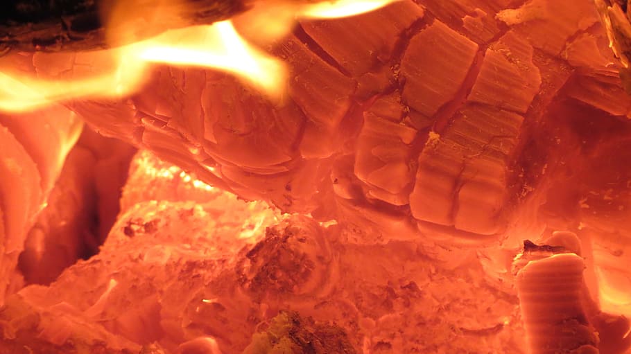glow, fire, campfire, burn, red, orange, yellow, texture, bonfire HD wallpaper