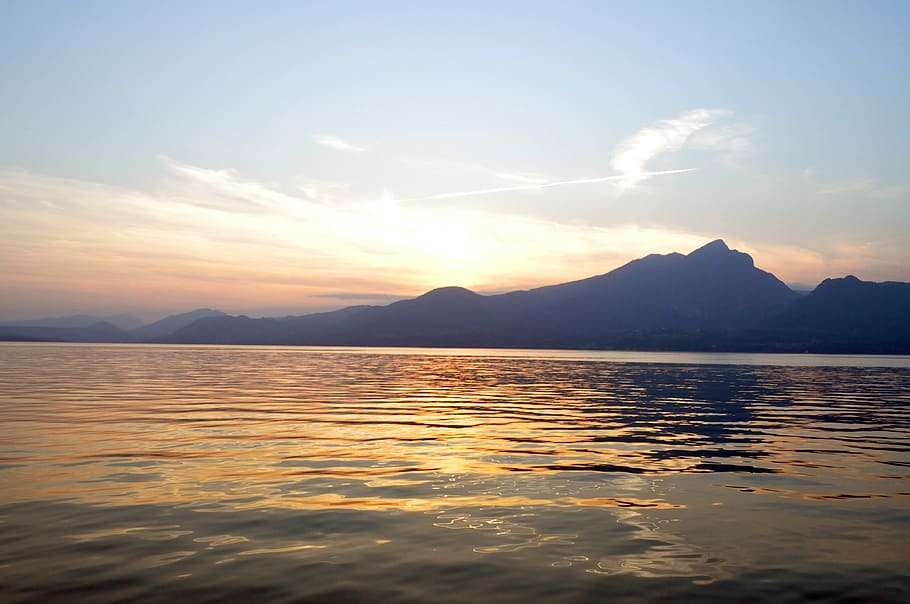 Landscape, Sunset, Lake, Sky, sunset landscape, nature, water HD wallpaper