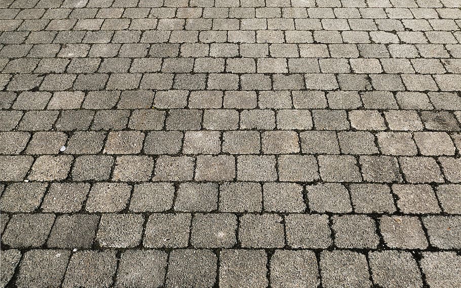 gray pavement, patch, paving stone texture, paving stones, concrete blocks, HD wallpaper