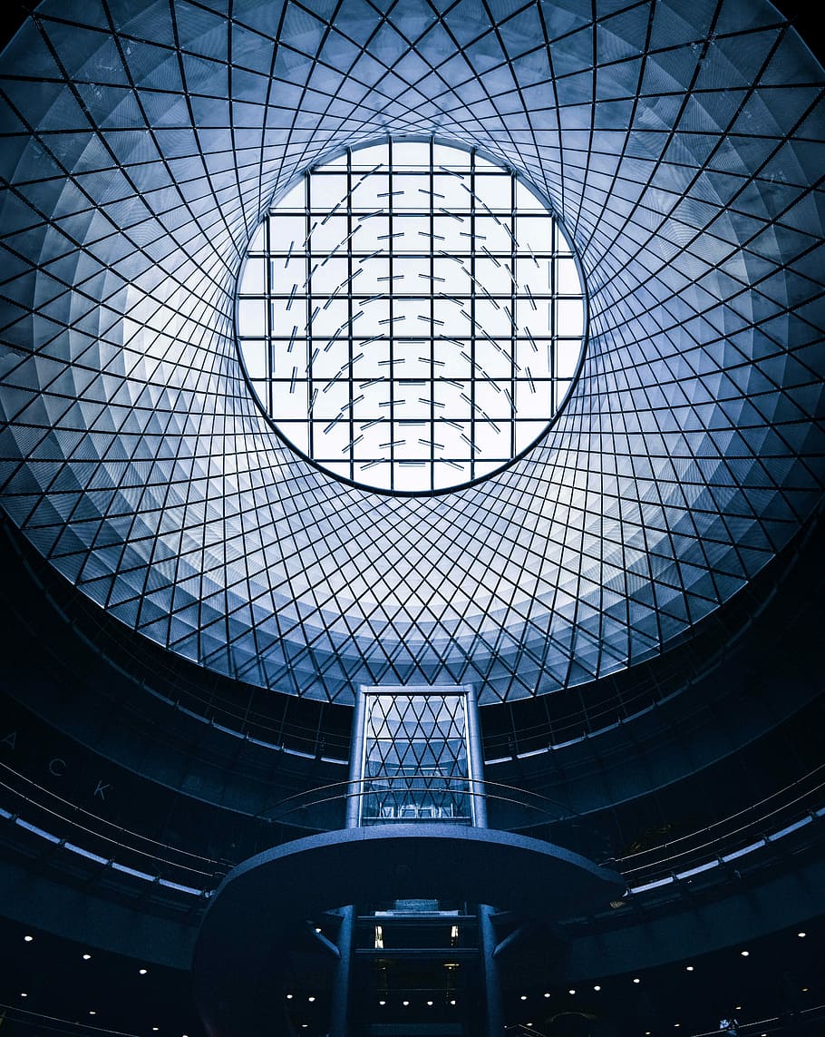 glass dome, photography of stadium inside, wallpaper, android wallpapers