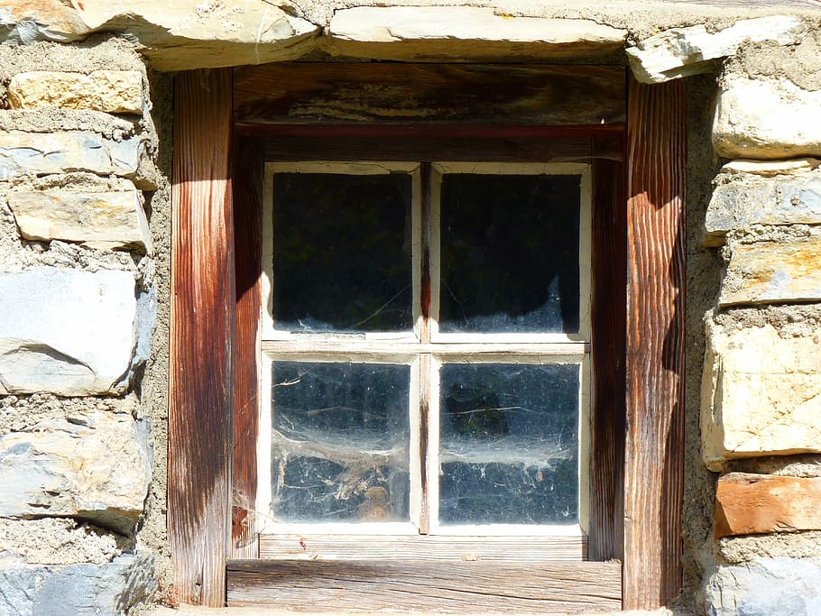 window, old, spider webs, architecture, built structure, building exterior HD wallpaper
