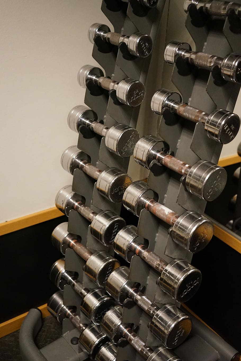 Dumbbell, Dumbbells, Training, Silver, sports, force, mussels HD wallpaper