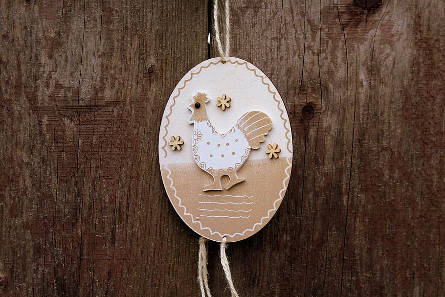pendant, decoration, ornament, easter decorations, wooden, no one HD wallpaper