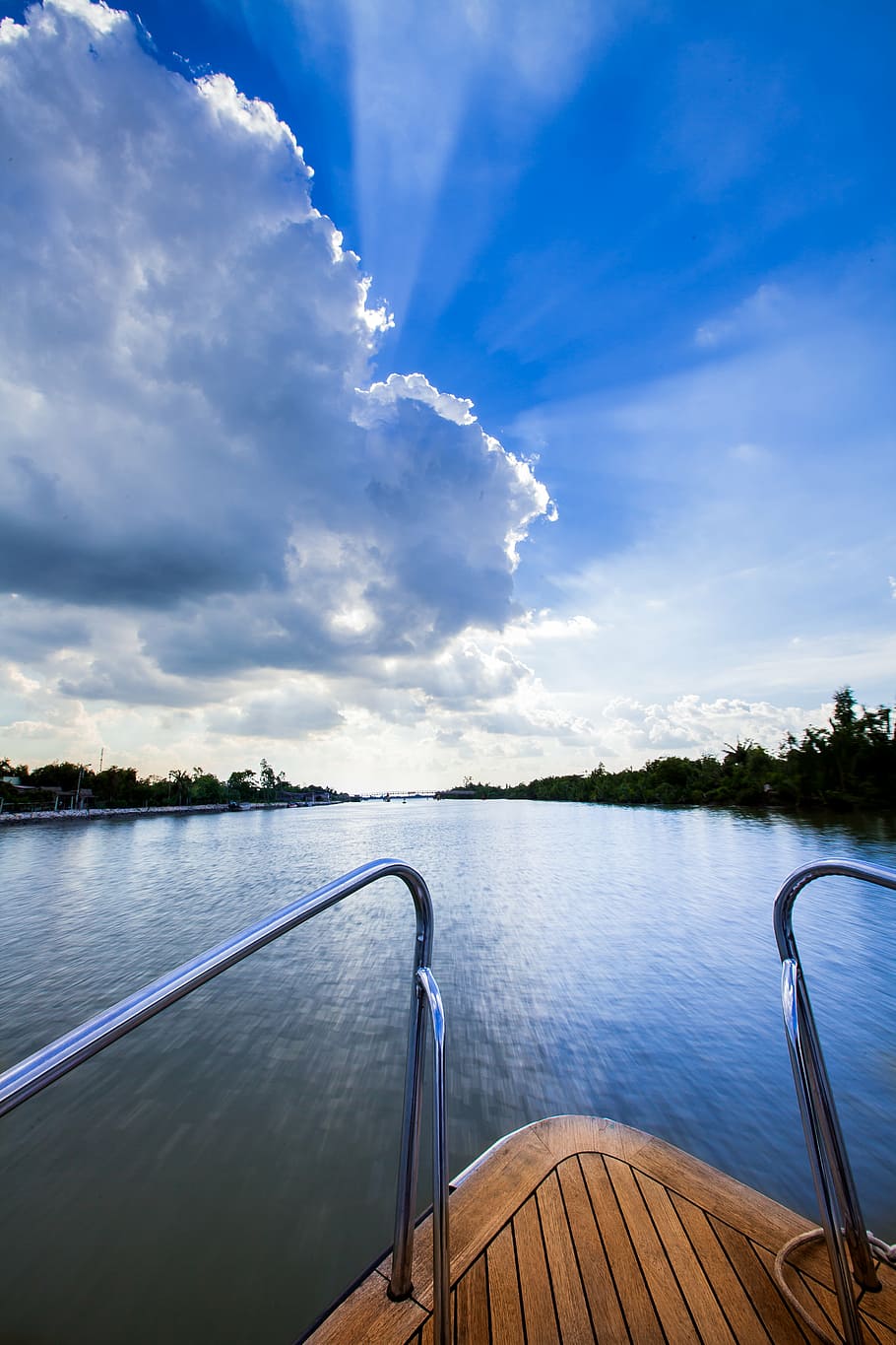 clouds, dawn, daylight, lake, landscape, nature, outdoors, placid HD wallpaper