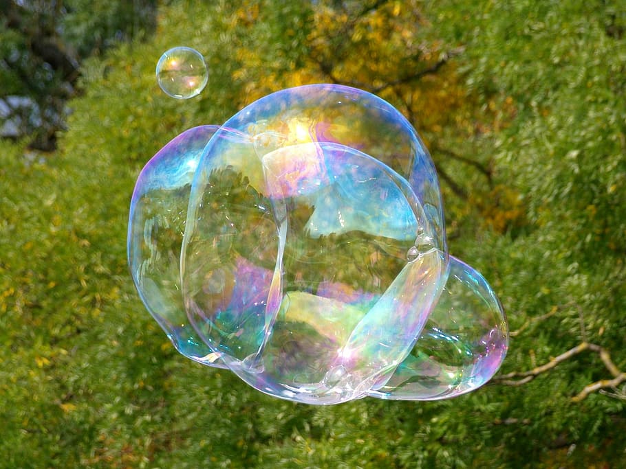 soap bubble, blubber, large, soap Sud, nature, outdoors, backgrounds HD wallpaper