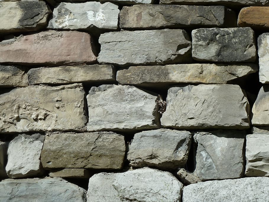 Rocks, Stone Wall, Texture, pattern, surface, rough, textured HD wallpaper