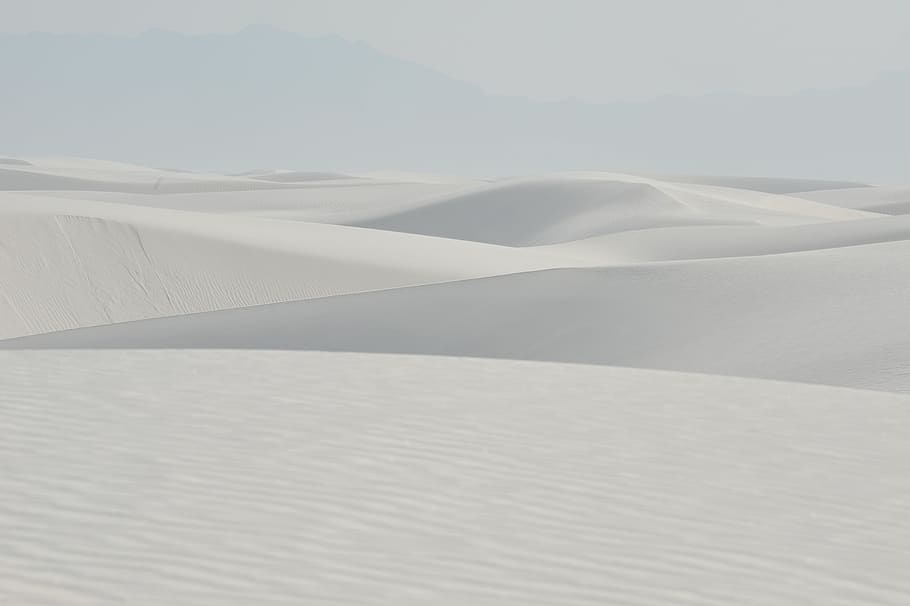 landscape photography of desert, white, sand desert, sands, national, HD wallpaper