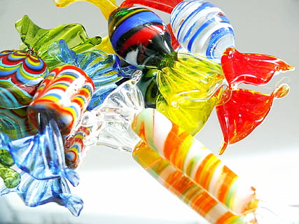 Candy, Colorful, Drops, Hue, blue, yellow, glass, green, coloring HD wallpaper