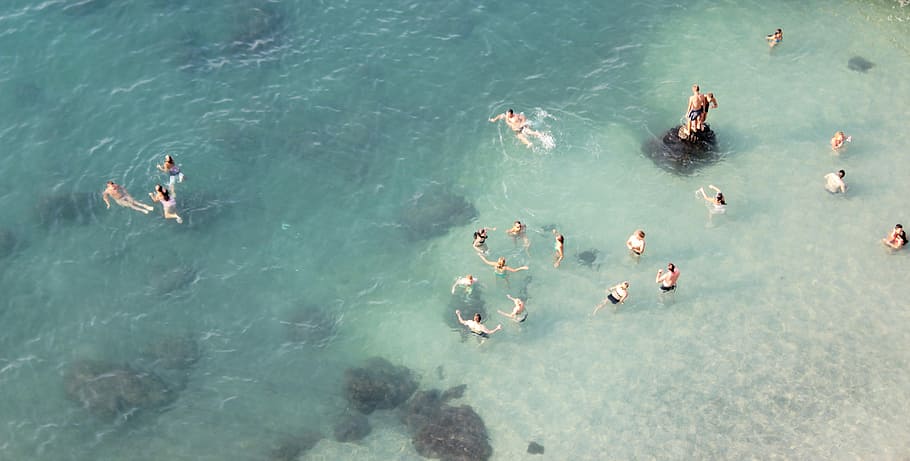 people on body of water during daytime, sea, vacations, summer HD wallpaper