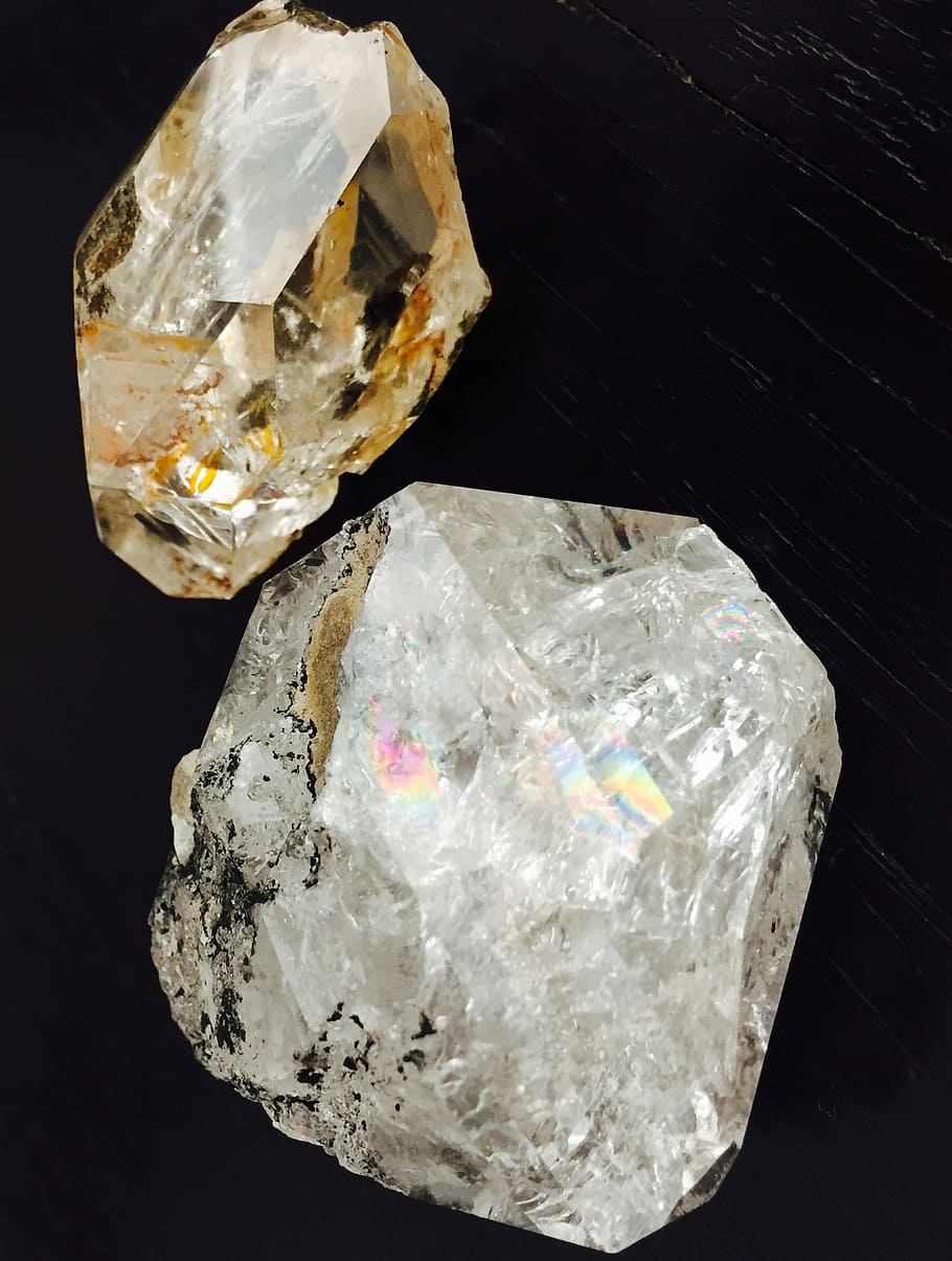Herkimer Diamond, Quartz, Healing, crystals, semiprecious, gemstone, HD wallpaper