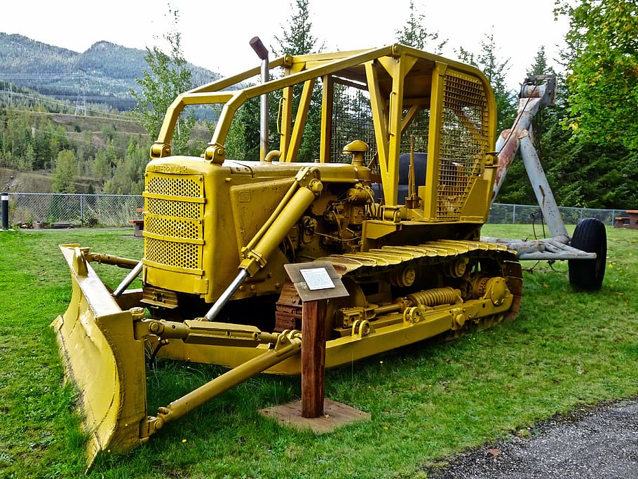grader, tractor, machine, equipment, heavy, construction, bulldozer HD wallpaper