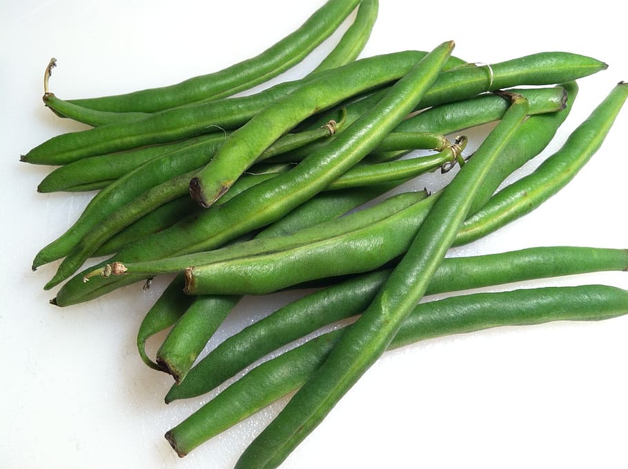 green beans, fresh, raw, green color, studio shot, vegetable HD wallpaper