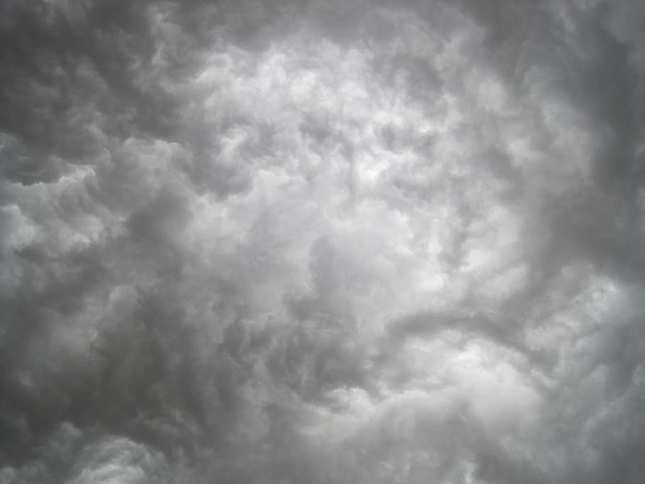 clouds against the sky, heavy, active, violent, storm, ominous HD wallpaper